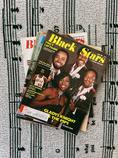 Vintage 1980’s Black Stars Magazines (Please Select)