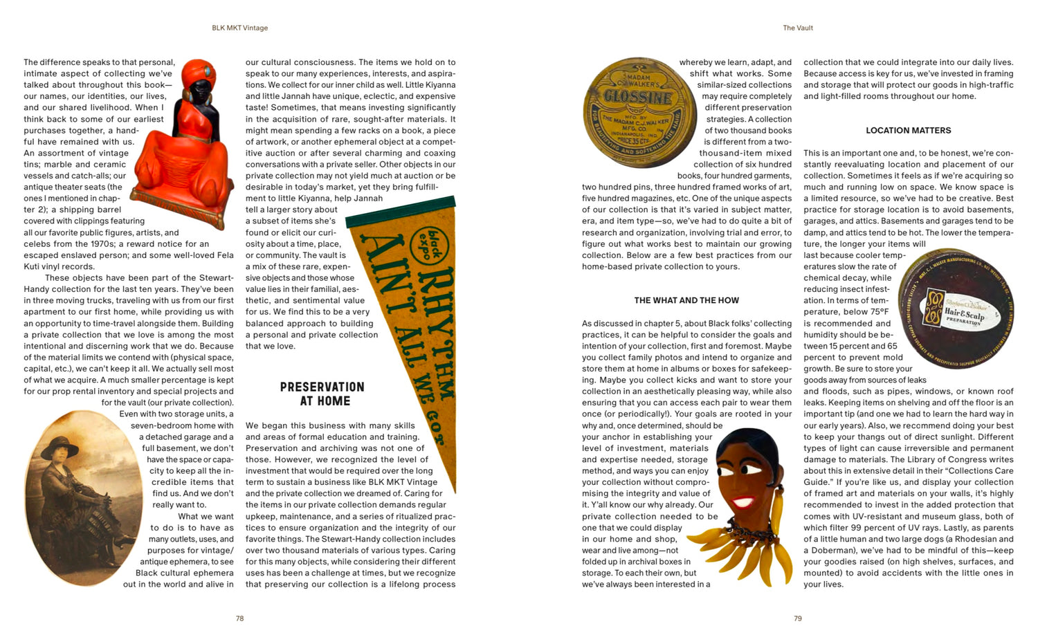 Hardcover &quot;BLK MKT Vintage: Reclaiming Objects and Curiosities That Tell Black Stories&quot;