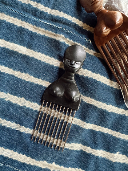Vintage Wooden Hair Comb/Pick New Old Stock (Copy)