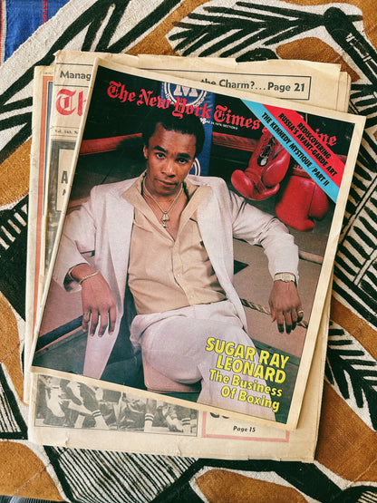 Assorted Vintage Sports Newspaper Covers// Please Select