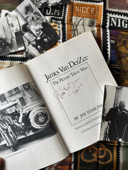 Vintage SIGNED “James Van Der Zee: The Picture-Takin’ Man” &amp; Photos