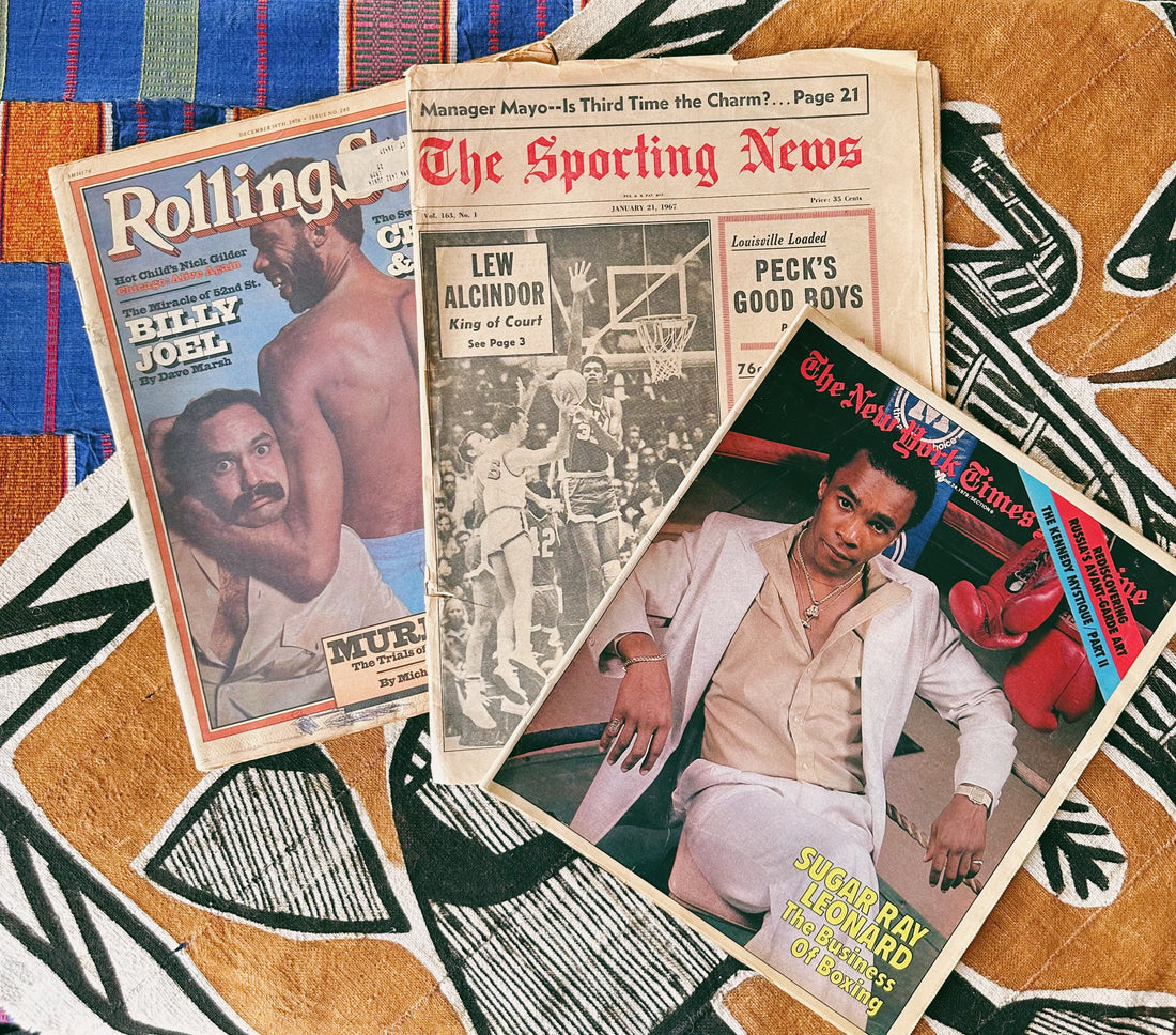 Assorted Vintage Sports Newspaper Covers// Please Select
