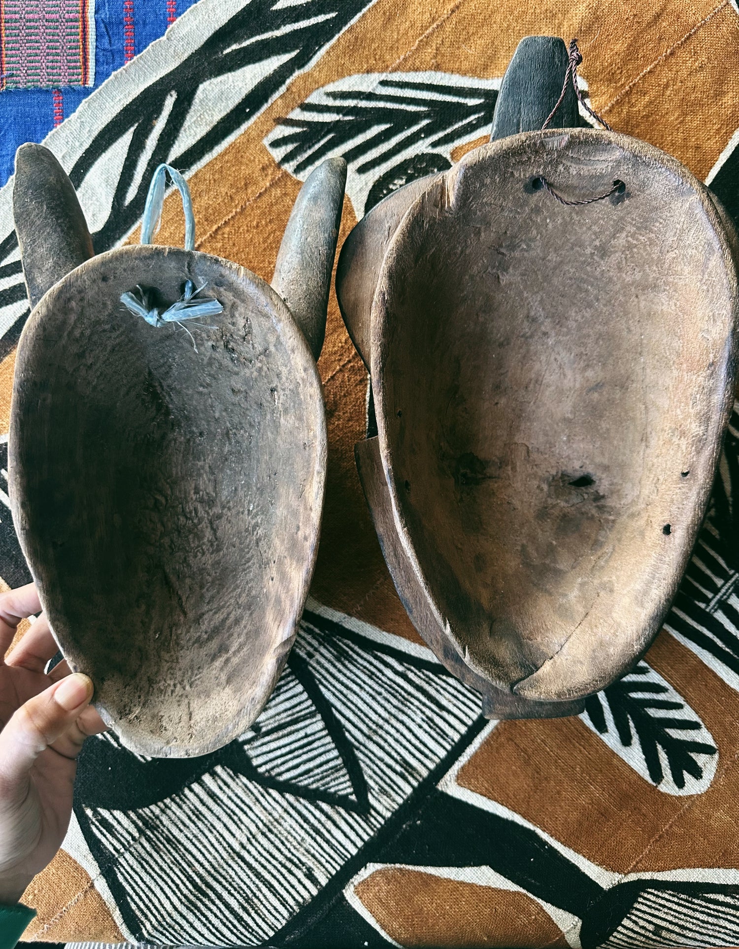 Vintage Ivory Coast Carved Baule Masks (Please Select)