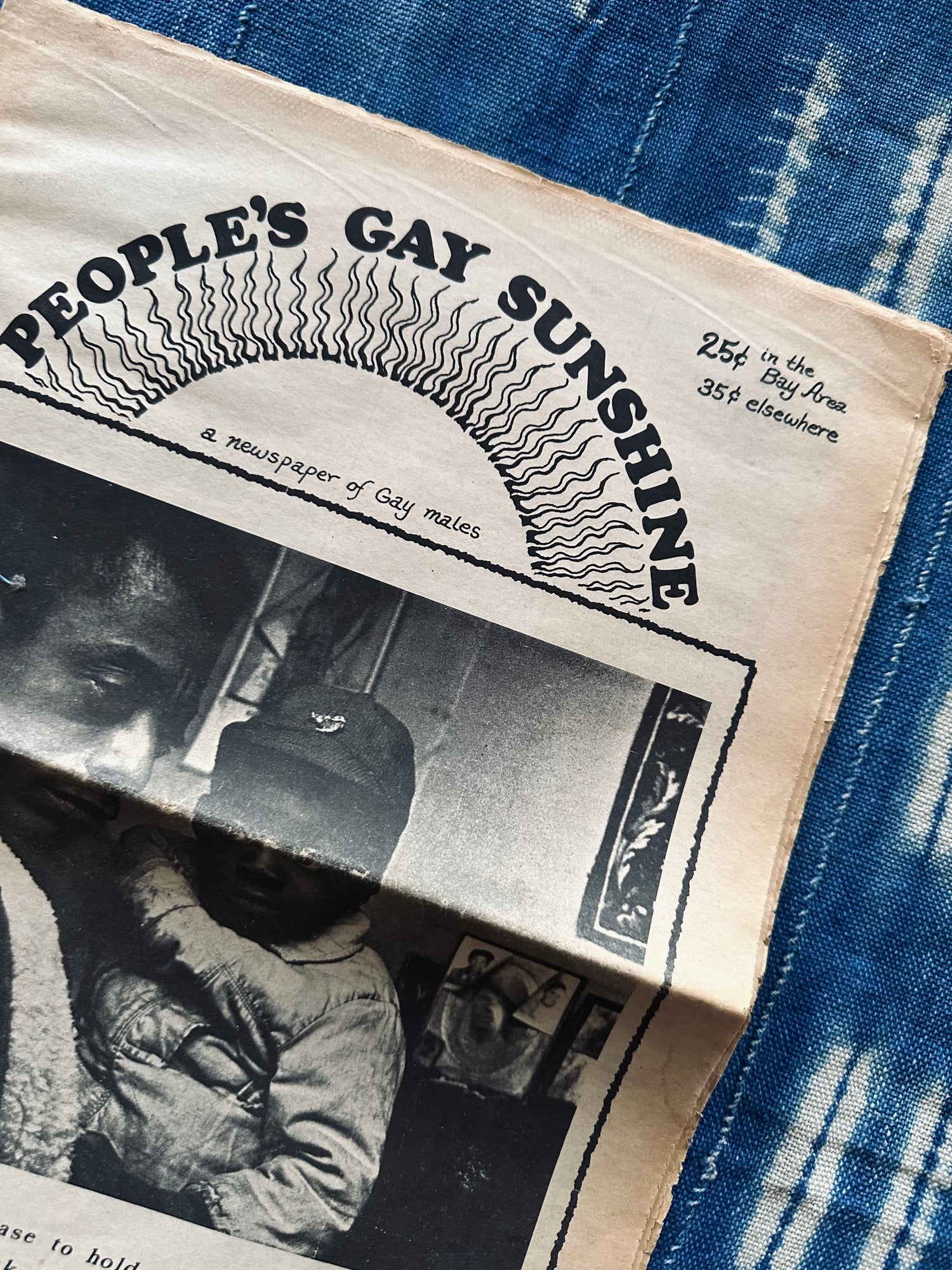 Vintage People’s Gay Sunshine Newspaper // James Baldwin Cover