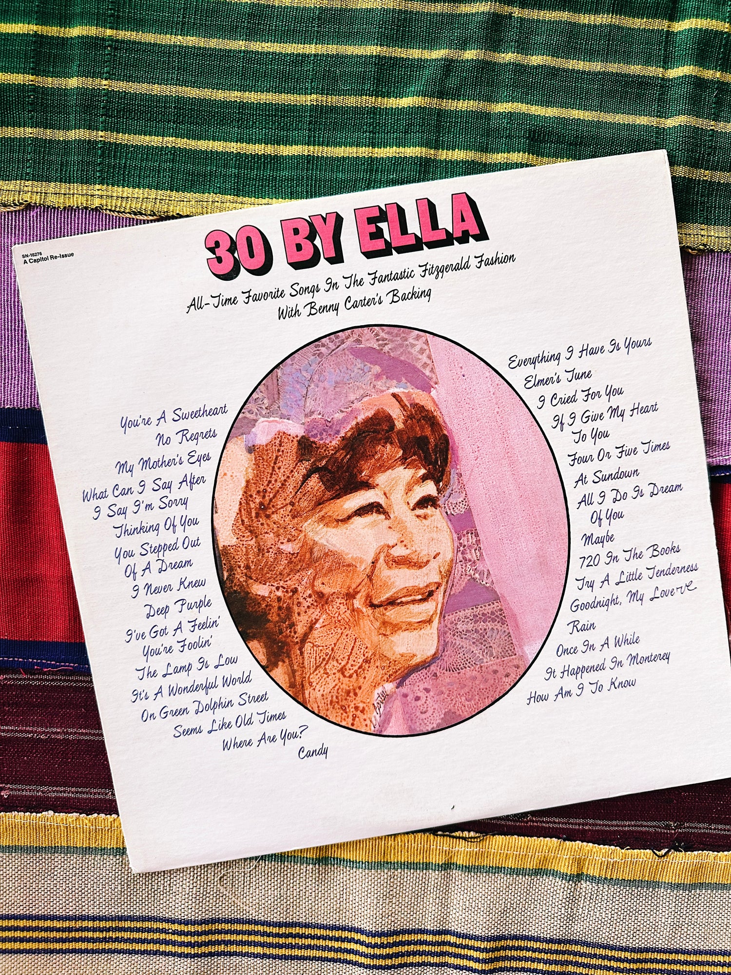 Vintage Assorted Ella Fitzgerald Vinyl Records (Please Select)