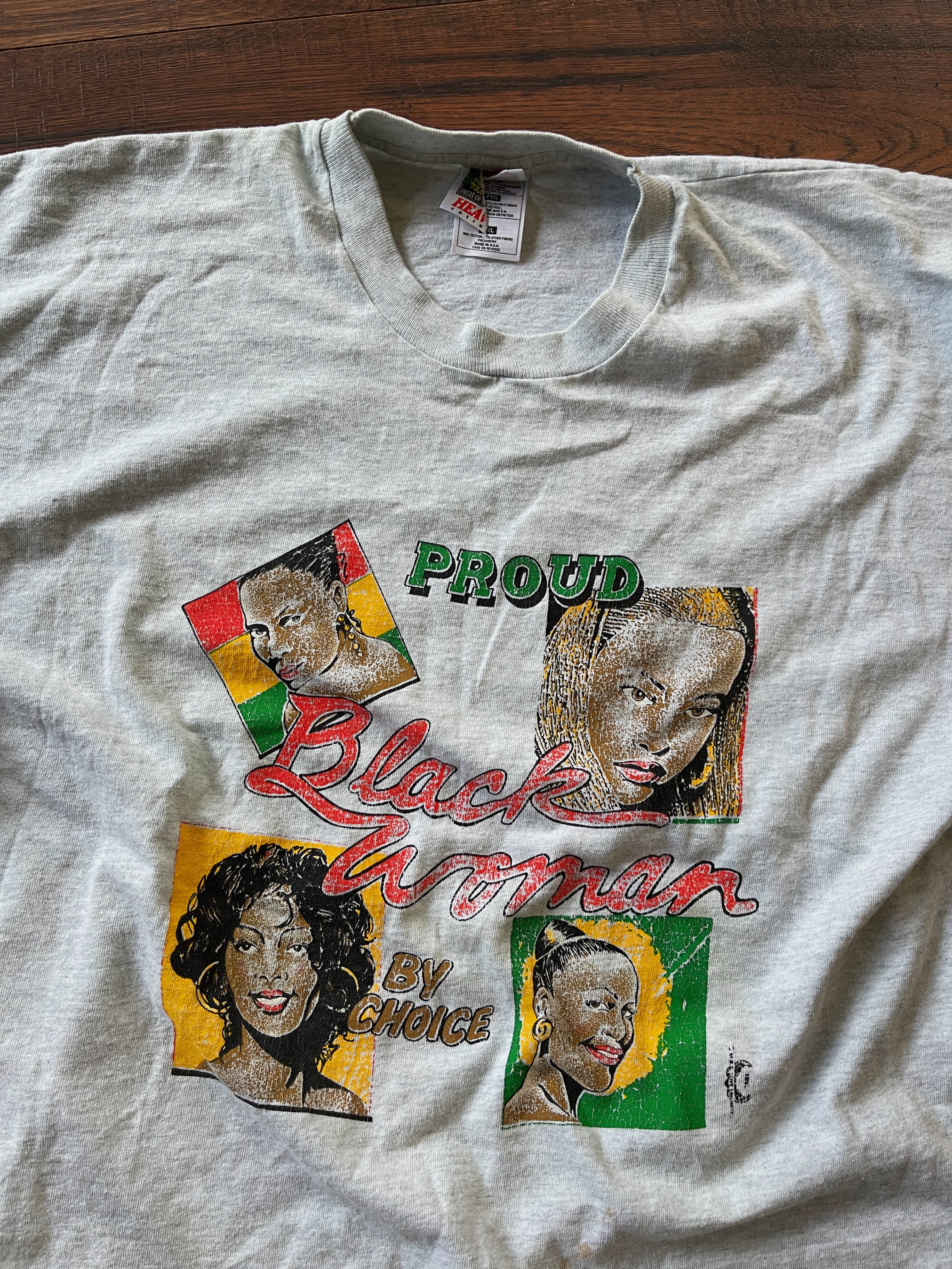 Vintage &quot;Proud Black Woman By Choice&quot; T-Shirt (1990&