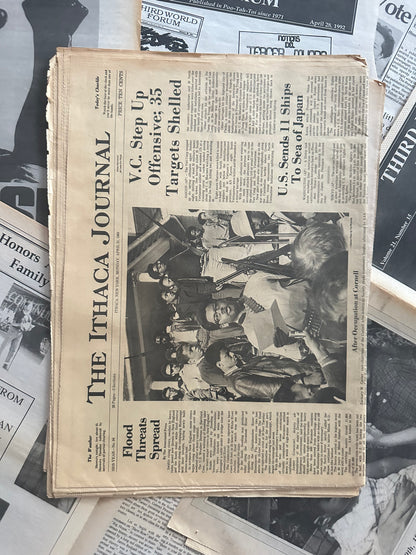 Vintage Cornell University Black Student Protest Newspapers (Please Select)
