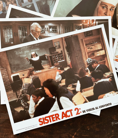 Vintage “Sister Act 2” Lobby Card Posters (Spanish, 1993)