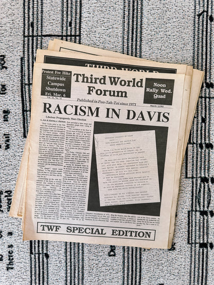 Vintage Third World Forum Newspapers //1990’s Issues  (Please Select)