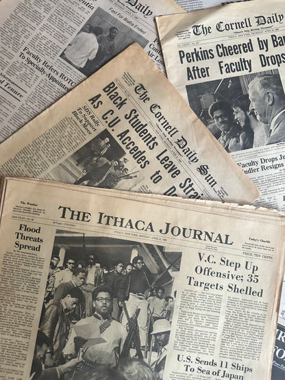 Vintage Cornell University Black Student Protest Newspapers (Please Select)