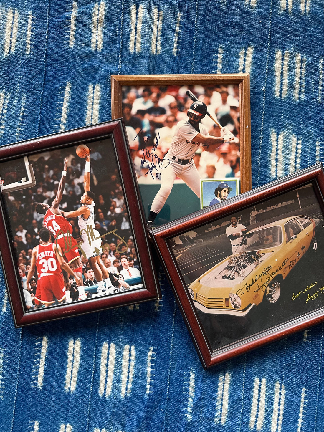 Vintage SIGNED Framed Sports Ephemera (Please Select)