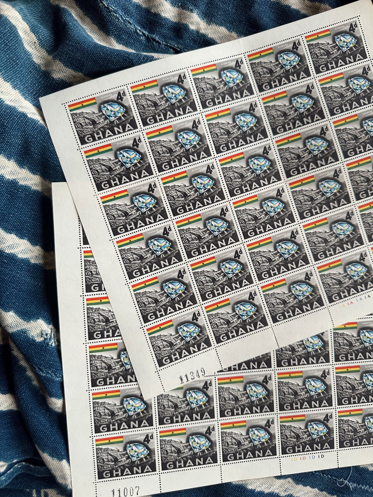 Vintage African Postal Stamp Sheets // Please Select