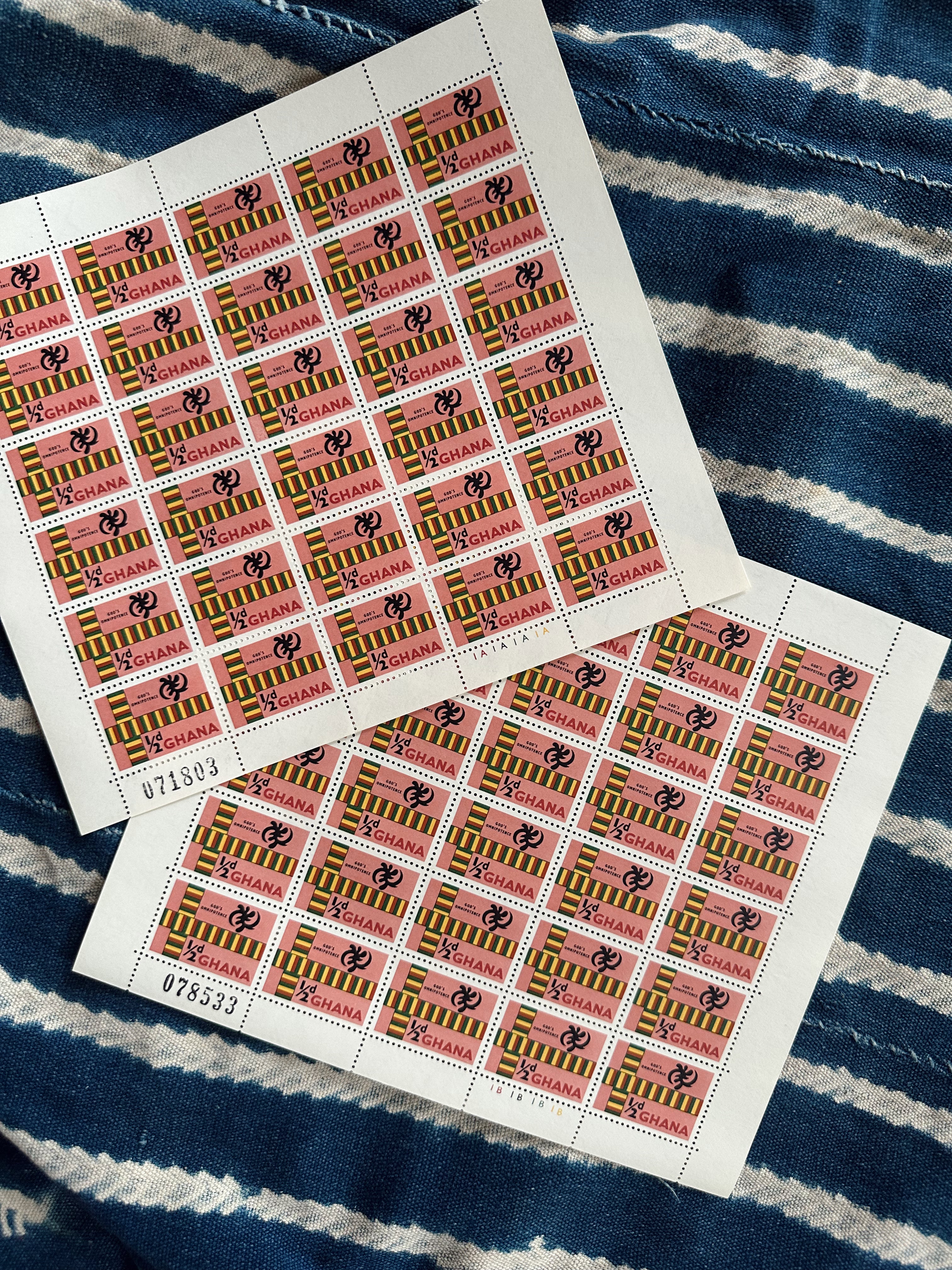 Vintage African Postal Stamp Sheets // Please Select