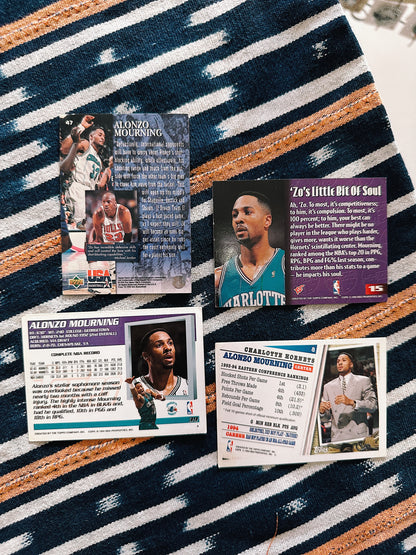 Vintage Trading Card Bundle// Alonzo Mourning