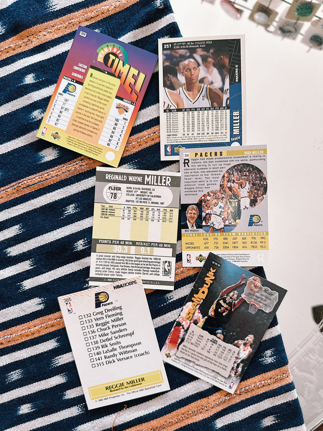 Vintage Trading Card Bundle// Reggie Miller