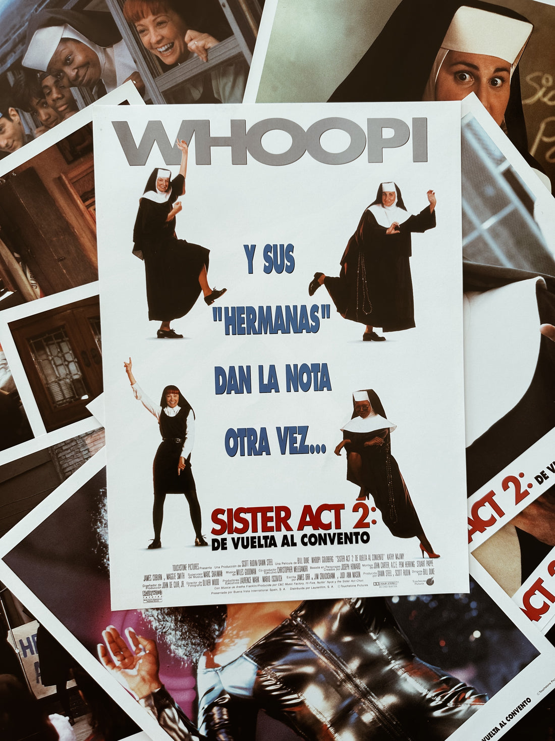Vintage “Sister Act 2” Lobby Card Posters (Spanish, 1993)