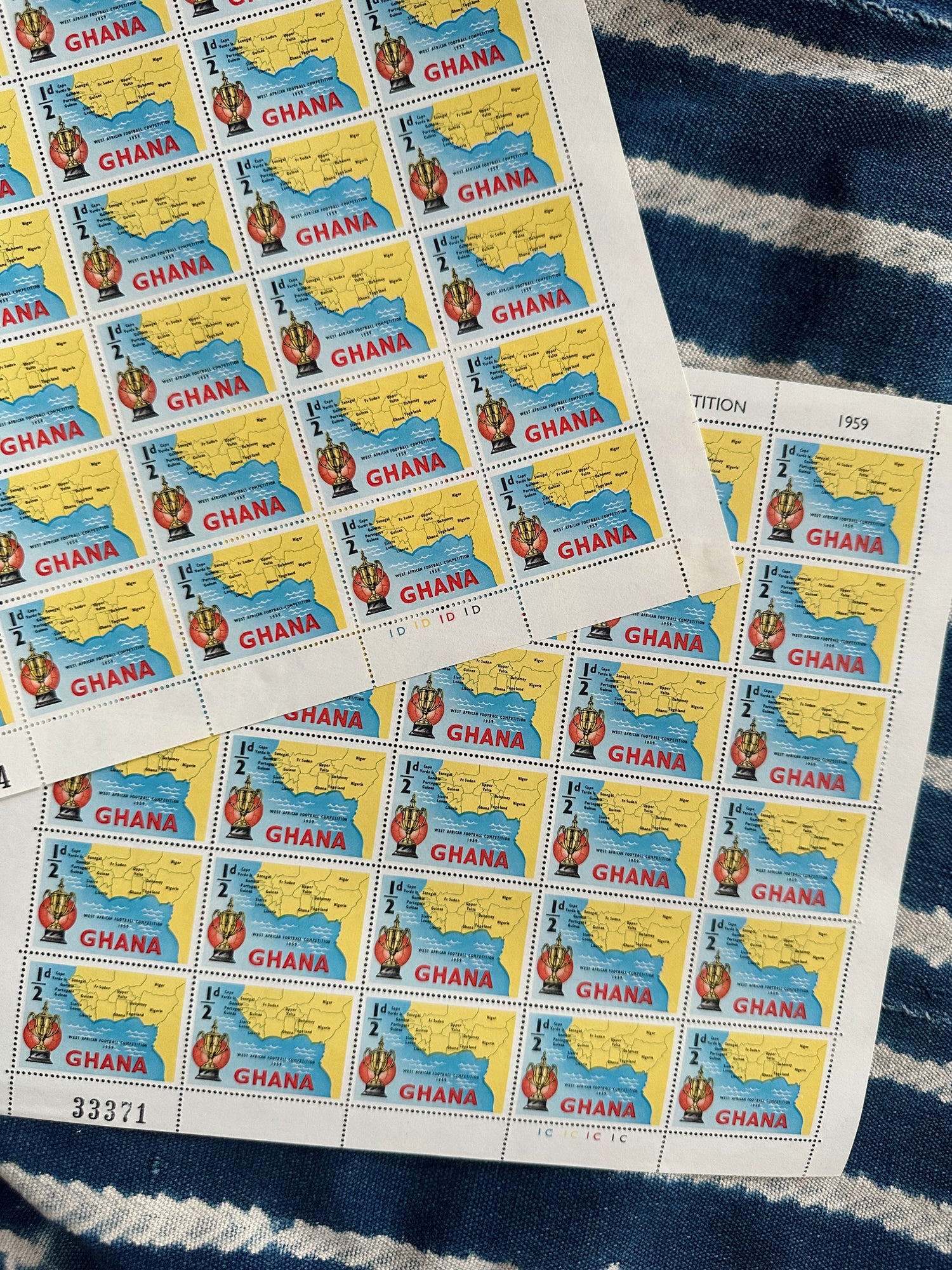 Vintage African Postal Stamp Sheets // Please Select