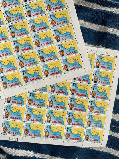 Vintage African Postal Stamp Sheets // Please Select