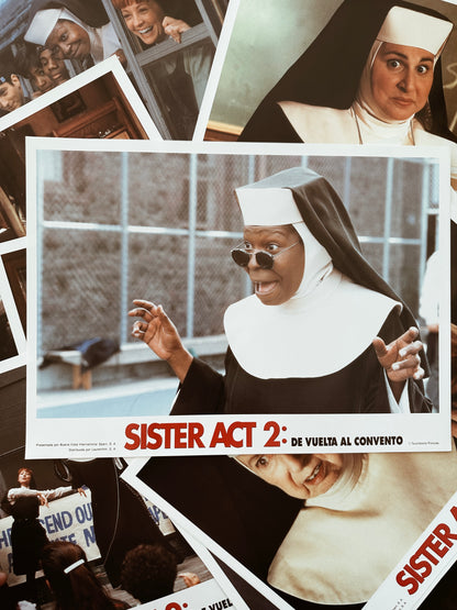 Vintage “Sister Act 2” Lobby Card Posters (Spanish, 1993)