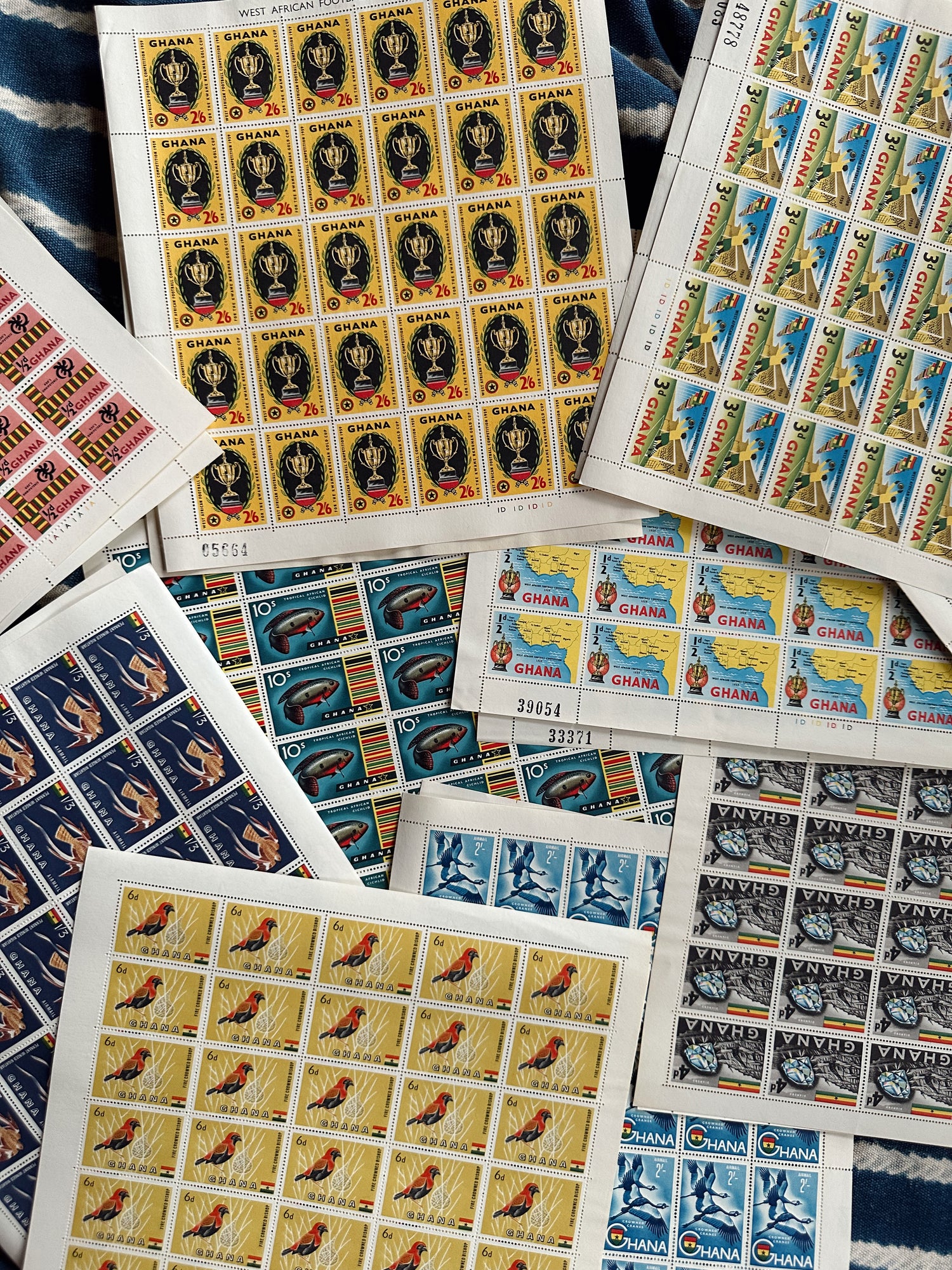 Vintage African Postal Stamp Sheets // Please Select