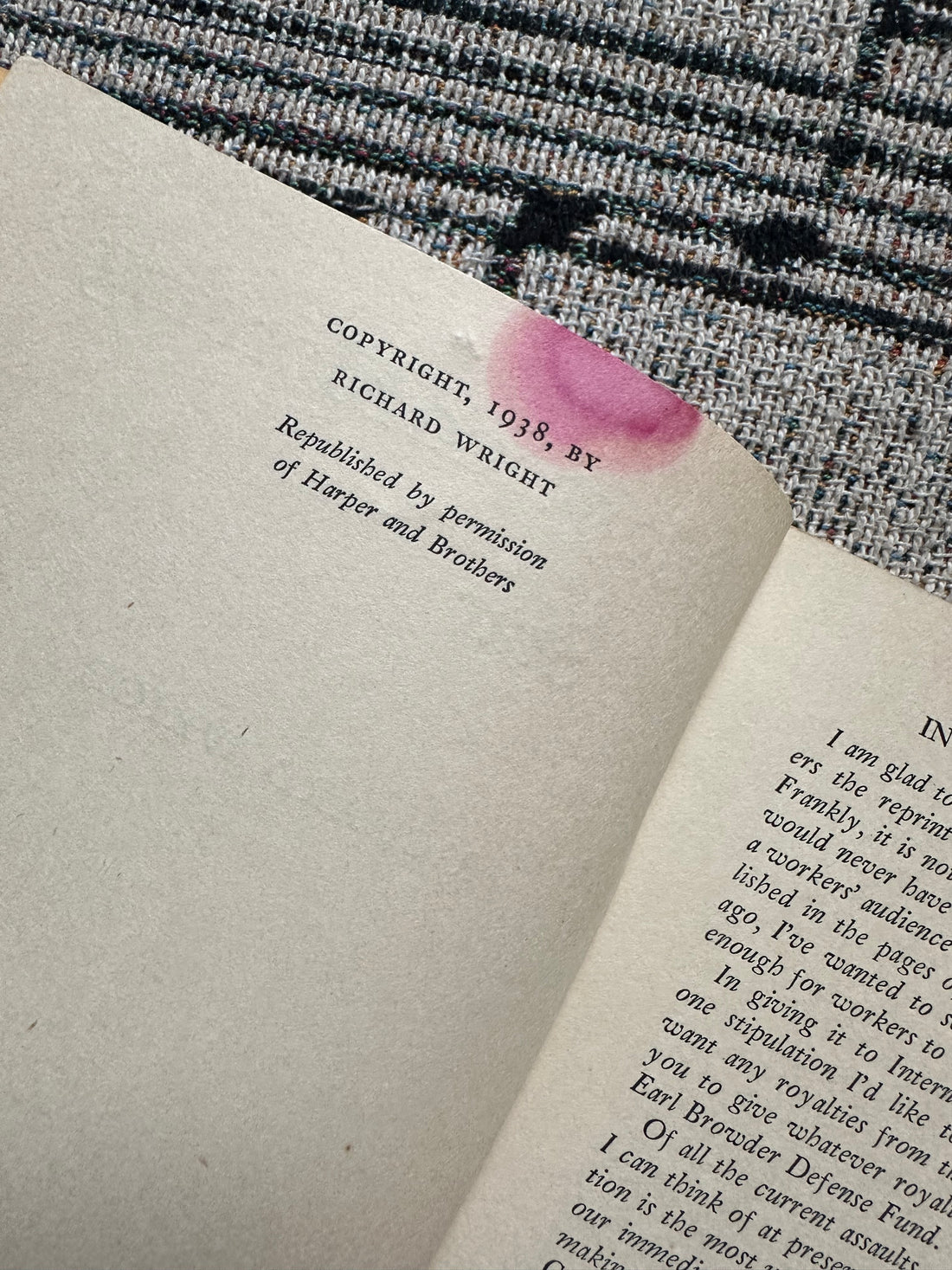 Vintage Paperback “Bright and Morning Star” by Richard Wright (1938)