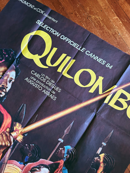 Vintage “Quilombo” Movie Poster, French poster from Cannes (1980’s)