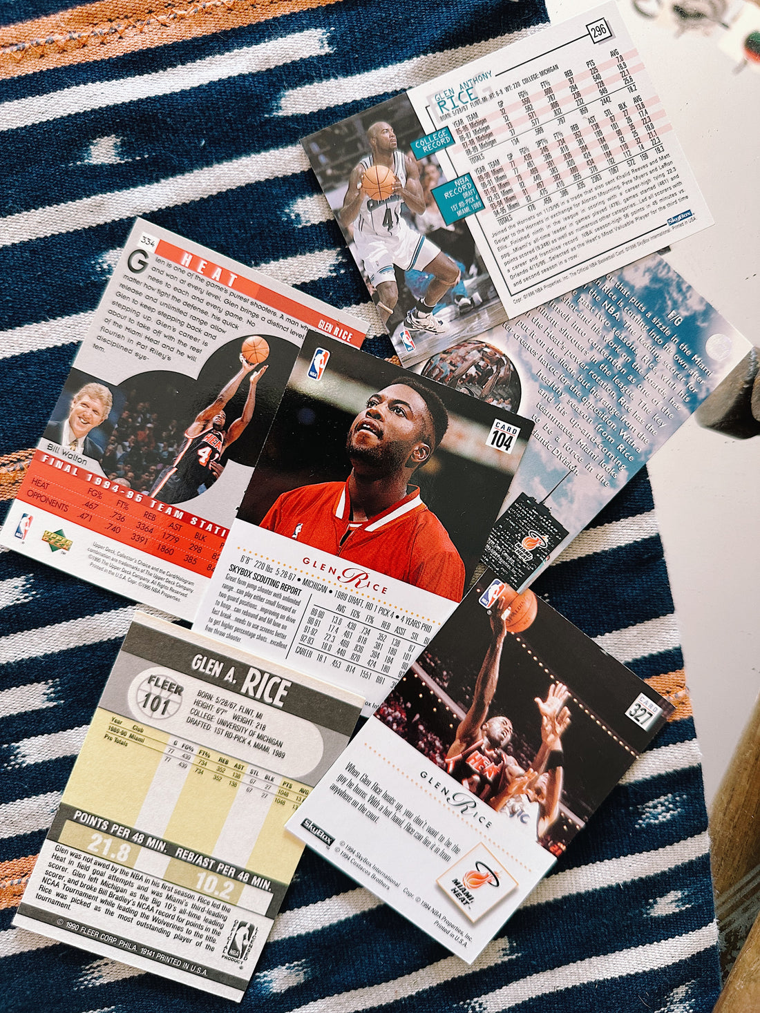 Vintage Trading Card Bundle// Glen Rice