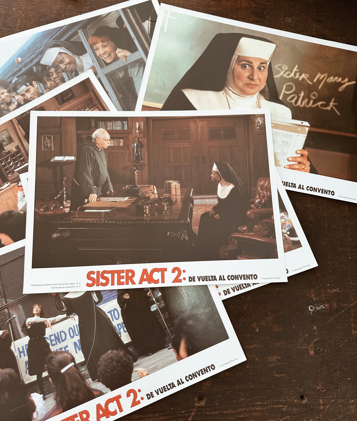 Vintage “Sister Act 2” Lobby Card Posters (Spanish, 1993)