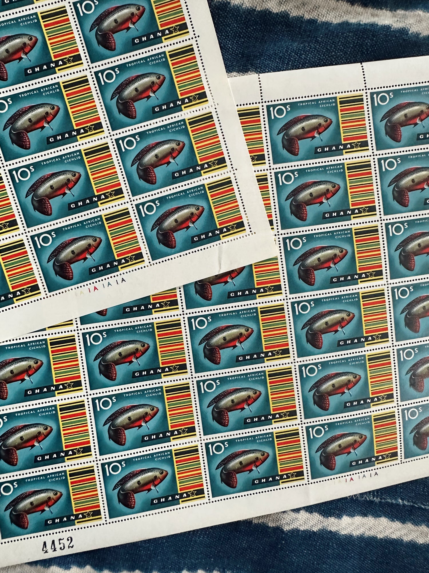 Vintage African Postal Stamp Sheets // Please Select