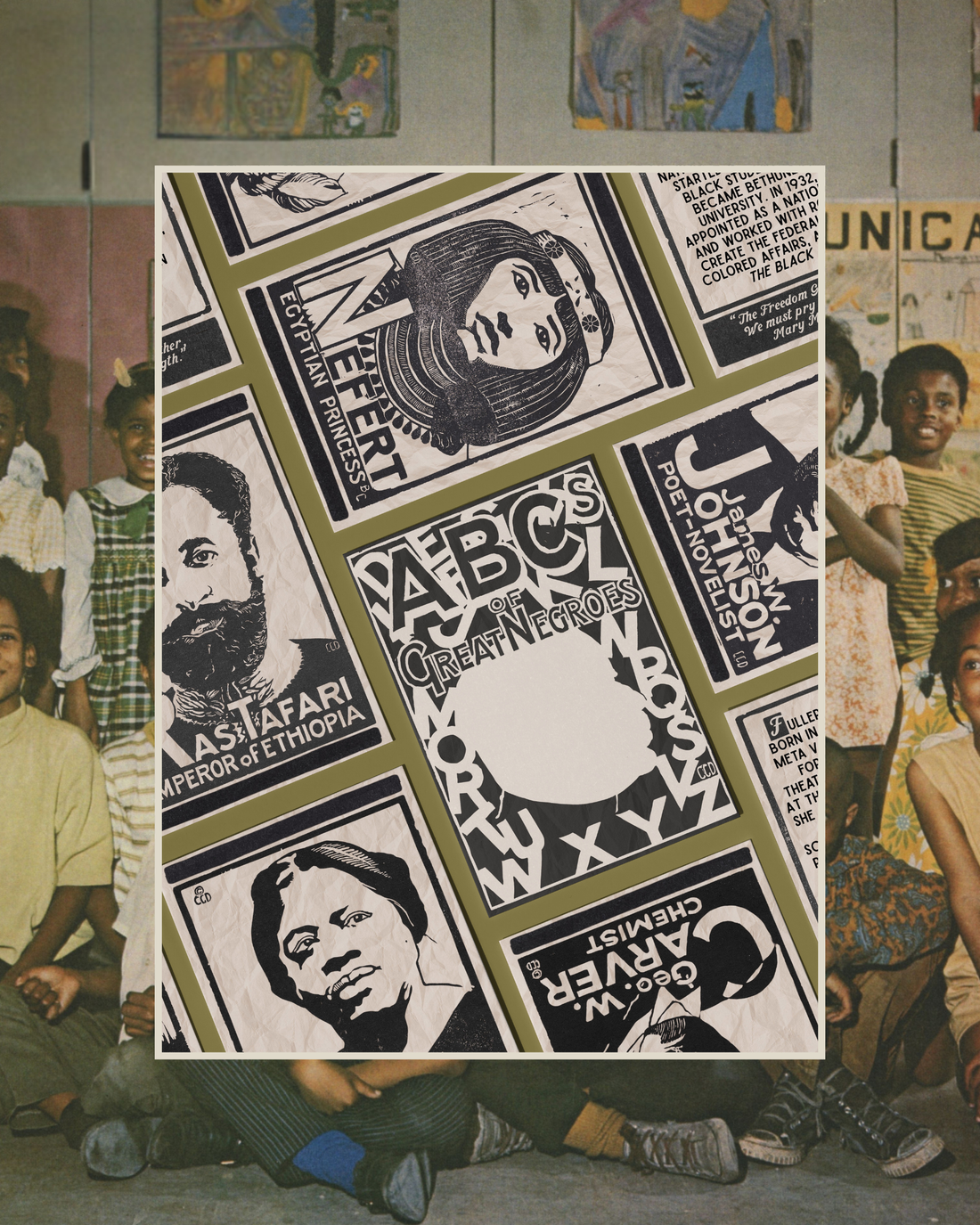 ABC’s of Great Negroes Flashcards (1933) -- Full Set