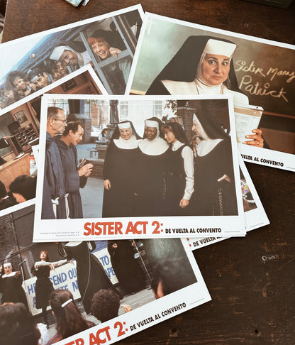 Vintage “Sister Act 2” Lobby Card Posters (Spanish, 1993)