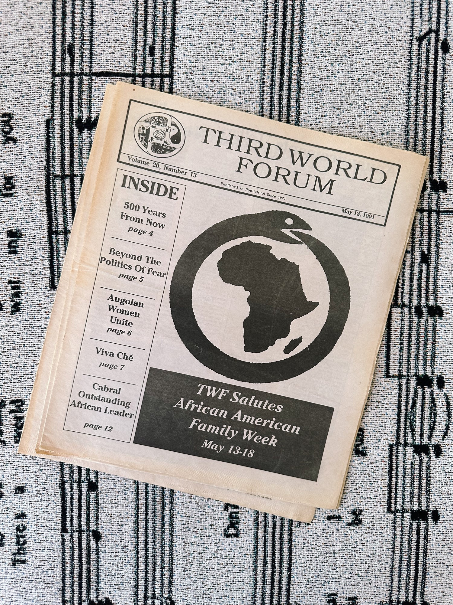 Vintage Third World Forum Newspapers //1990’s Issues  (Please Select)