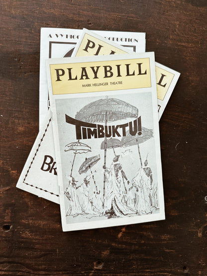 Vintage Playbills for Black Theatre Productions (Please Select)