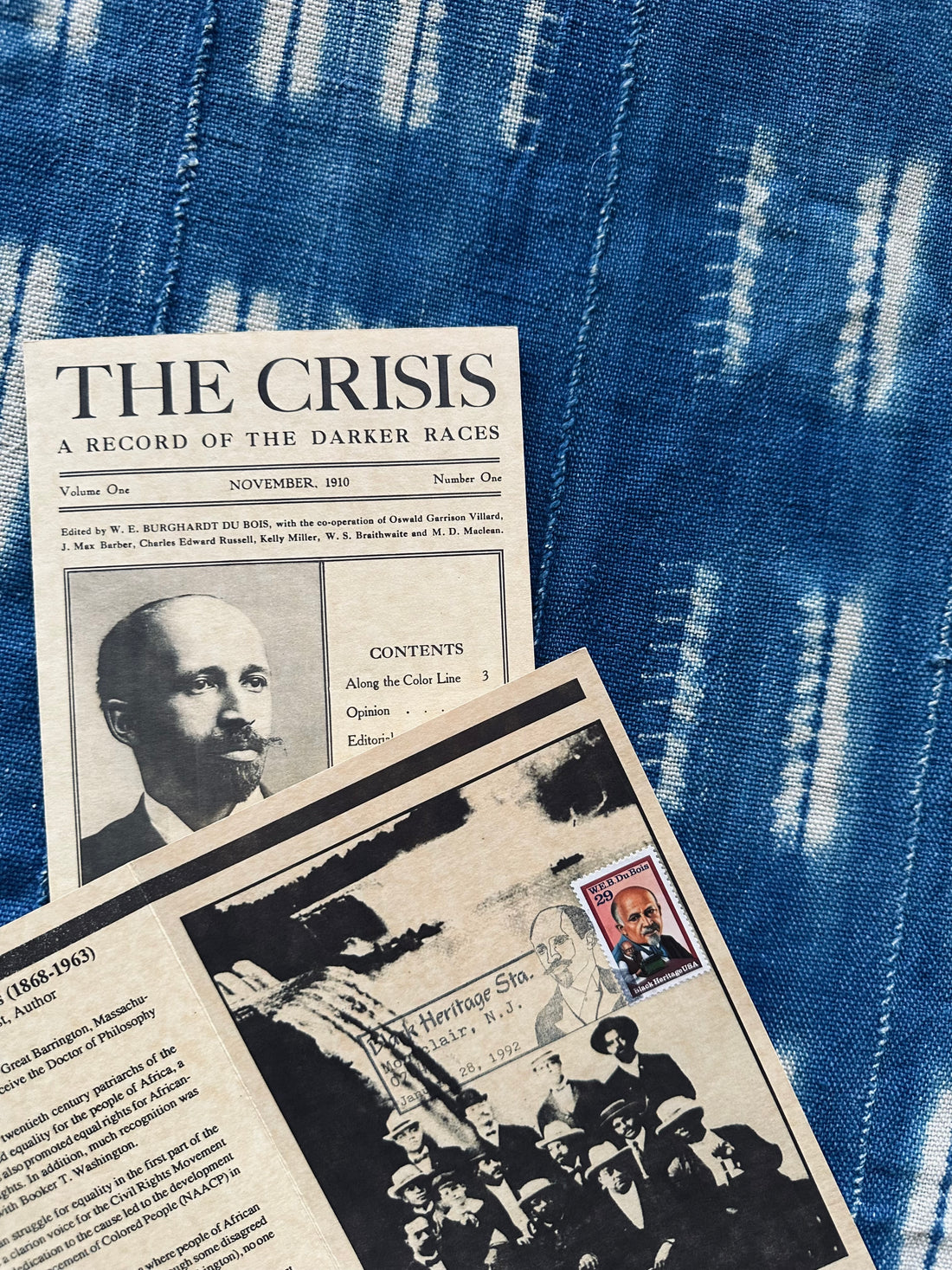 Vintage WEB DuBois Commemorative Postal Stamp Booklet (Montclair, NJ)