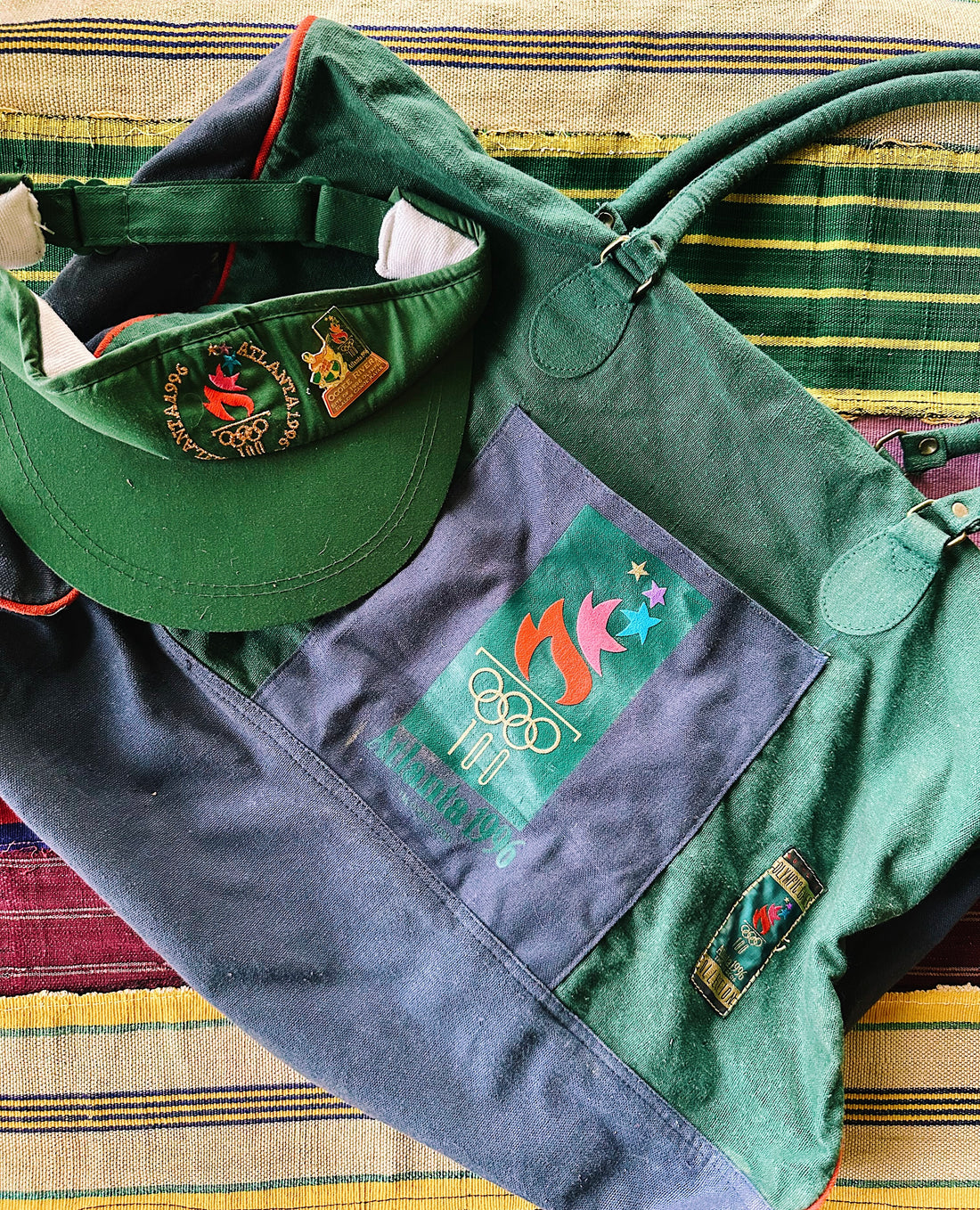 Vintage Atlanta Olympics Hat and Bag Bundle (1996)