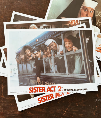 Vintage “Sister Act 2” Lobby Card Posters (Spanish, 1993)