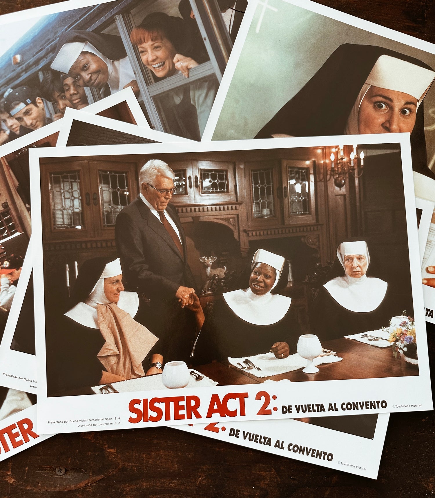 Vintage “Sister Act 2” Lobby Card Posters (Spanish, 1993)