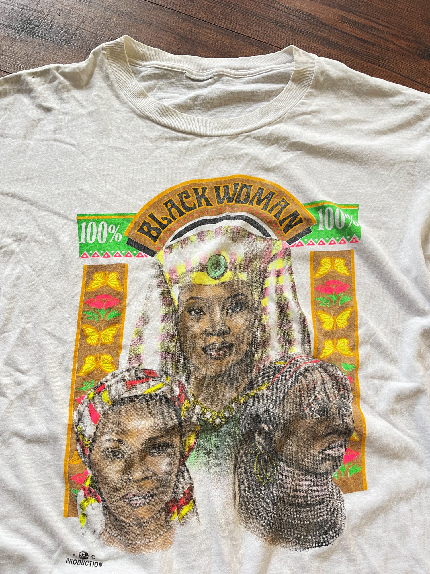Vintage &quot;100% Black Woman” T-Shirt (1990&