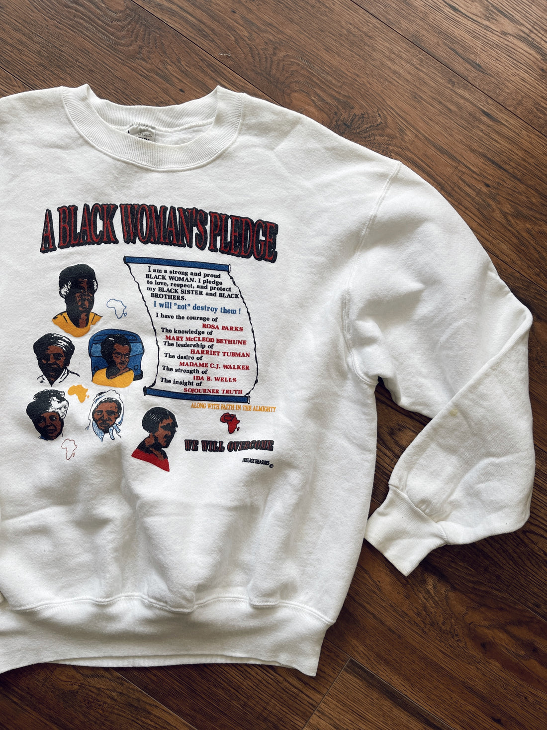 Vintage &quot;Black Woman’s Pledge&quot; Sweatshirt (1990&