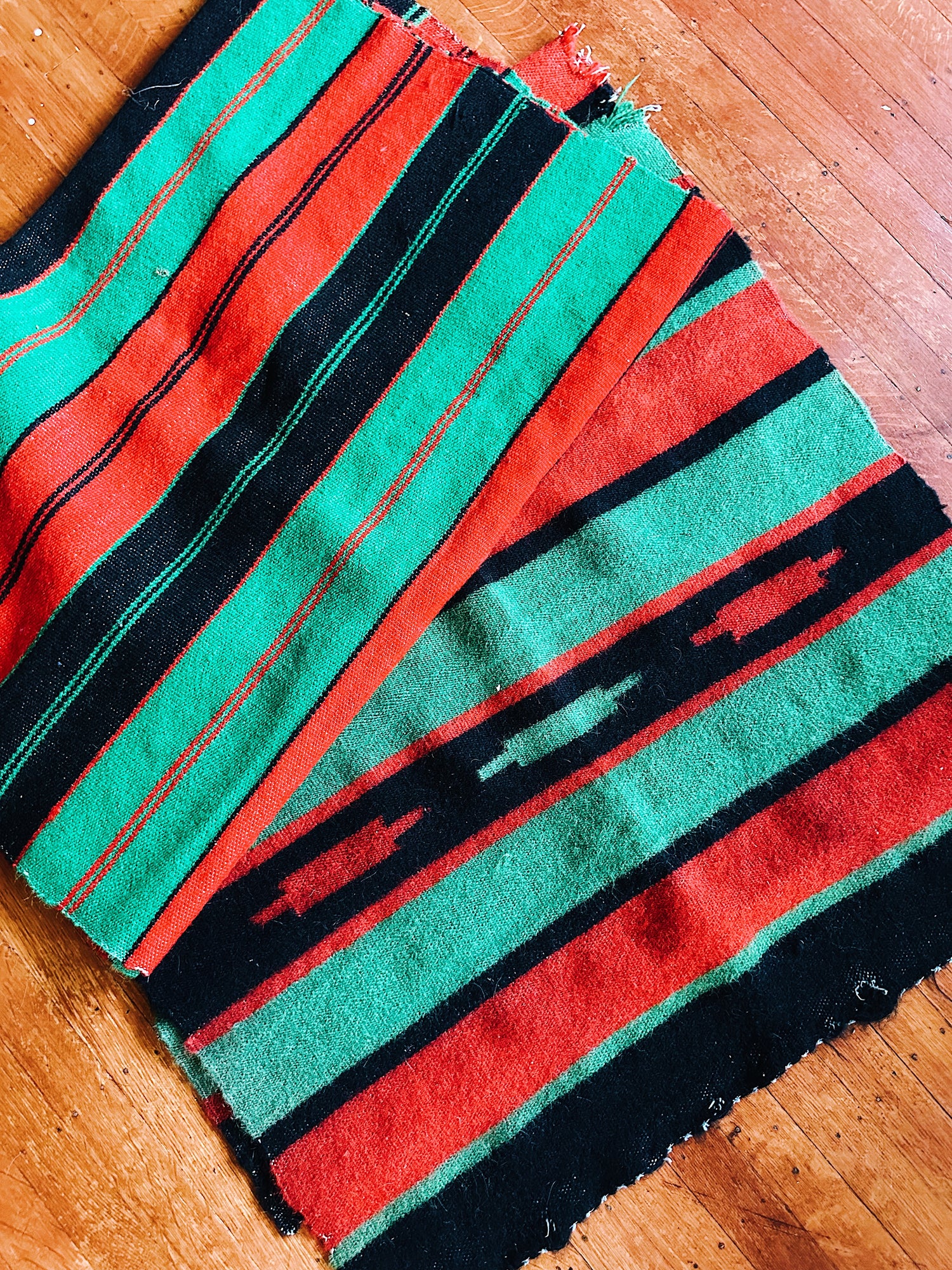 Vintage Woven Wool Central American Textile/Horse Blanket (1970’s) (Please Select)
