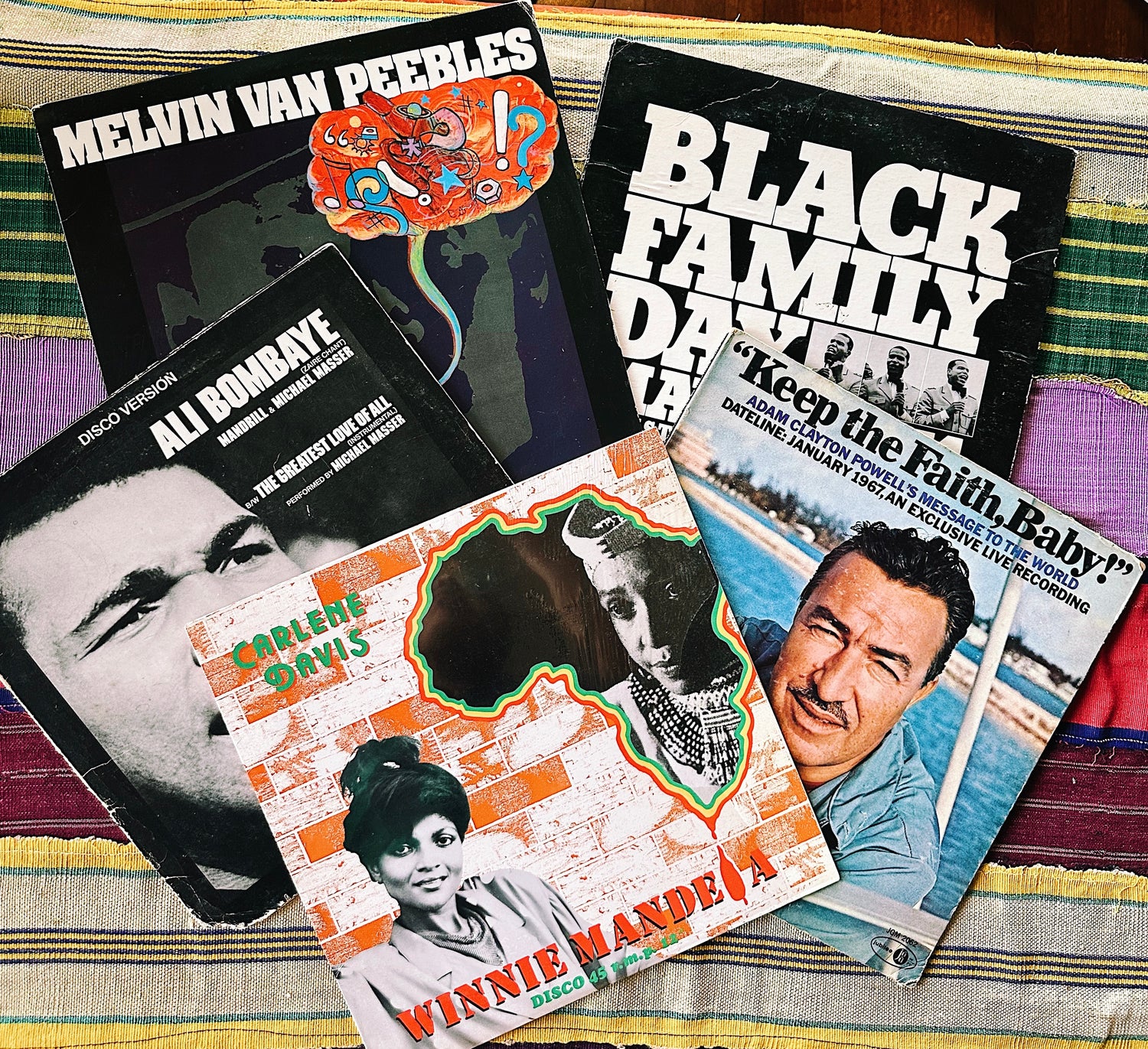 Vintage Assorted Black Power Vinyl Records (Please Select)