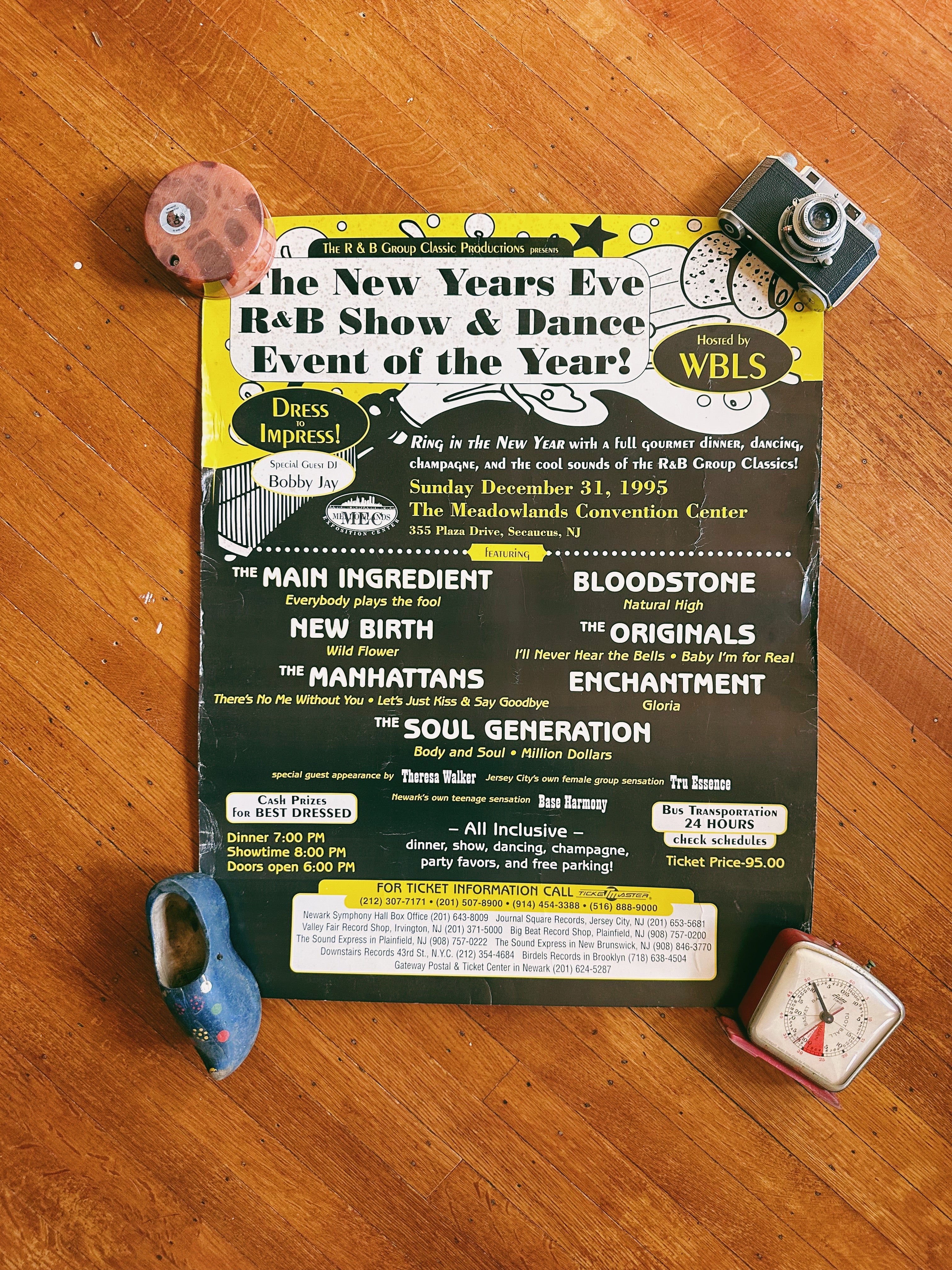 Vintage WBLS New Year’s Eve Concert Poster (1995)
