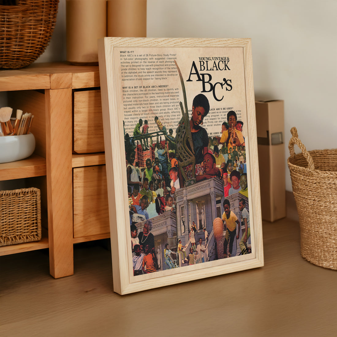 Young, Vintage &amp; Black Collage Poster