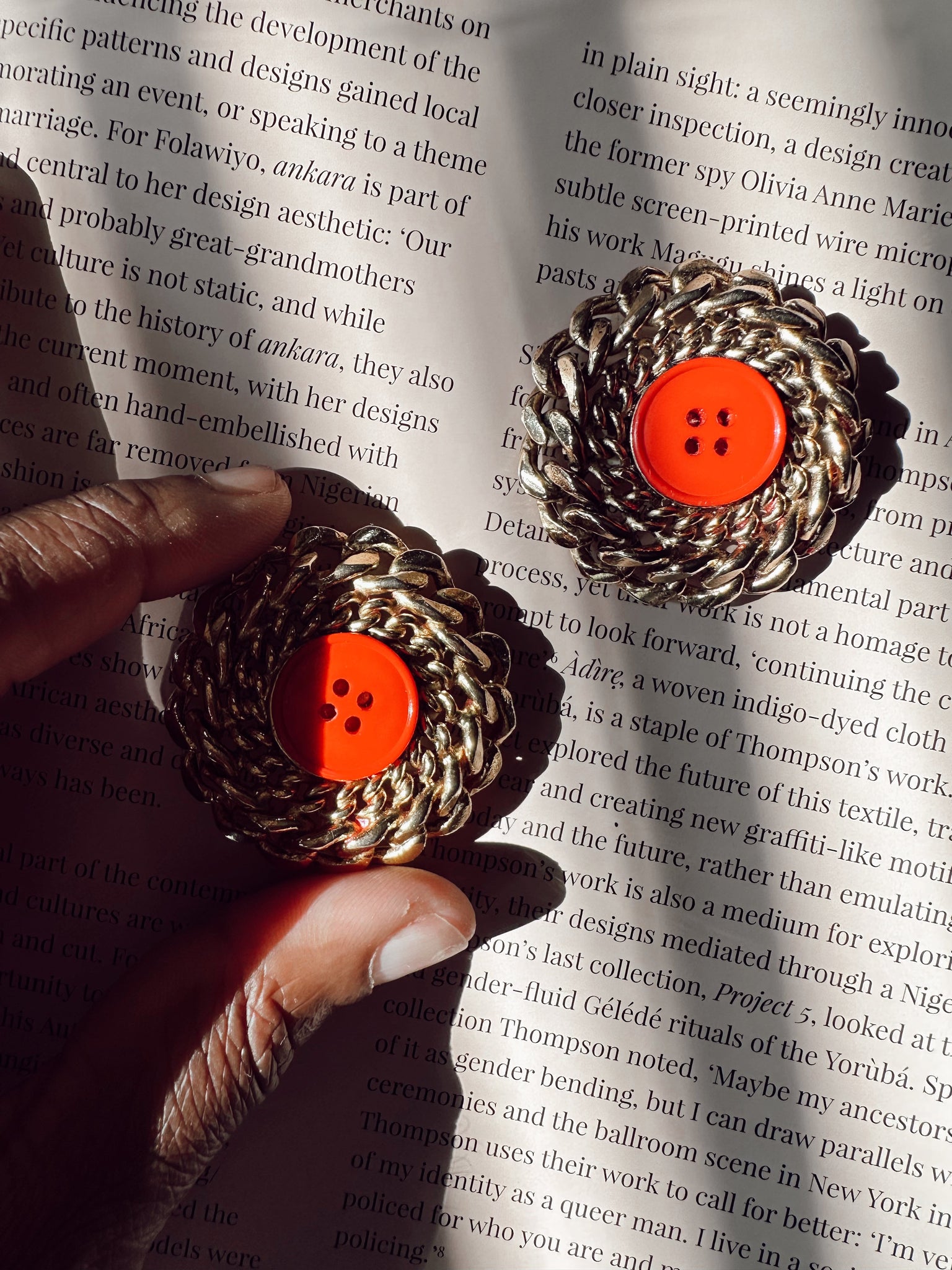 Vintage Patrick Kelly Signature Button Earrings (1980’s)
