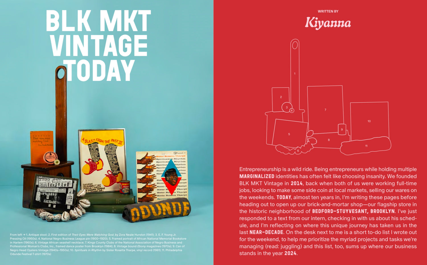 Hardcover &quot;BLK MKT Vintage: Reclaiming Objects and Curiosities That Tell Black Stories&quot;
