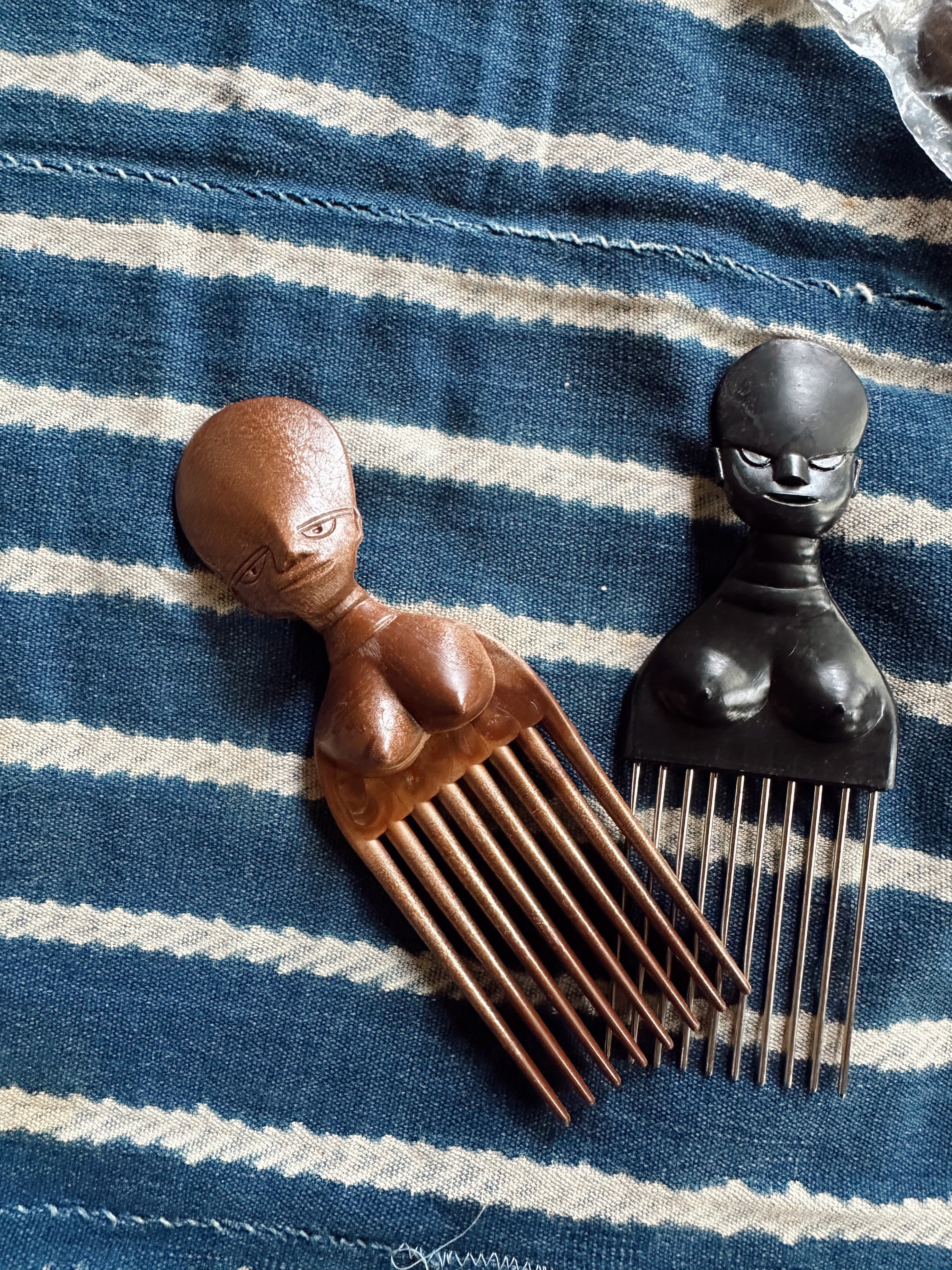 Vintage Wooden Hair Comb/Pick New Old Stock (Copy)
