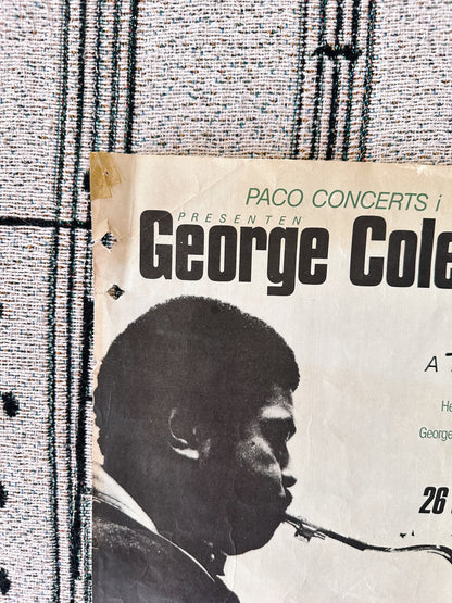 Vintage George Coleman Quartet Concert Poster (1970’s)
