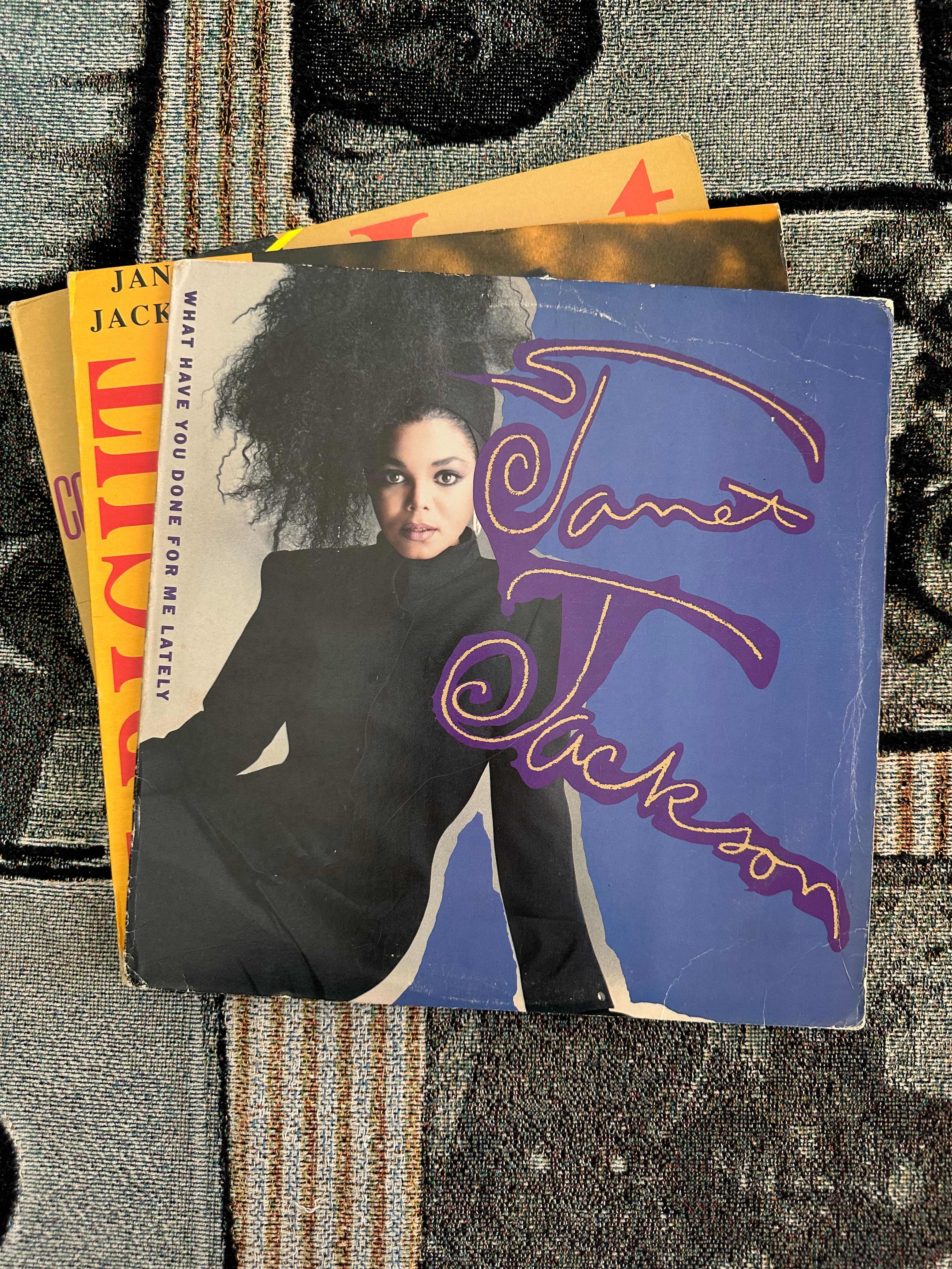 Vintage Janet Jackson Vinyl Records // Please Select