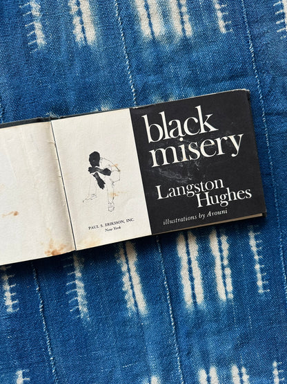 Vintage "Black Misery" by Langston Hughes (First Edition, 1969)