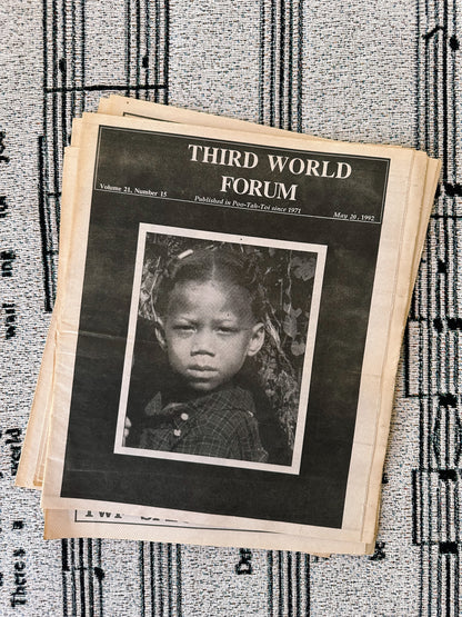 Vintage Third World Forum Newspapers //1990’s Issues  (Please Select)